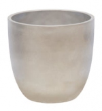 Adana Smooth Egg Pot silver D18H17